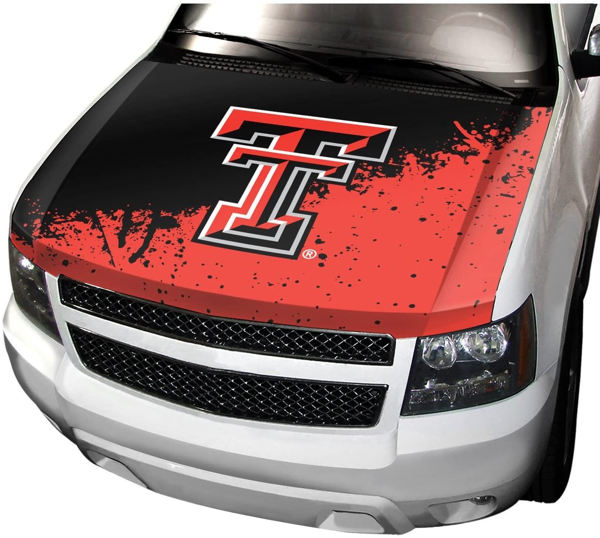 Texas Tech University Red Raiders Auto Hood Cover, One Size, One Color
