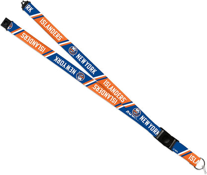 New York Islanders Lanyard Keychain Safety Breakaway Double Sided
