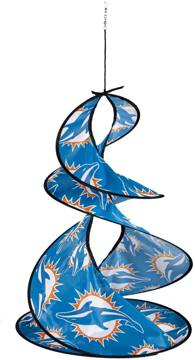 Miami Dolphins Flag Banner Wind Twister Spinner Outdoor