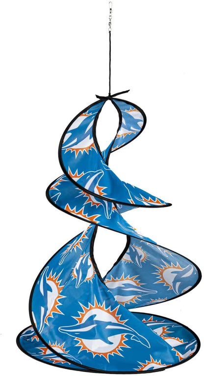 Miami Dolphins Flag Banner Wind Twister Spinner Outdoor