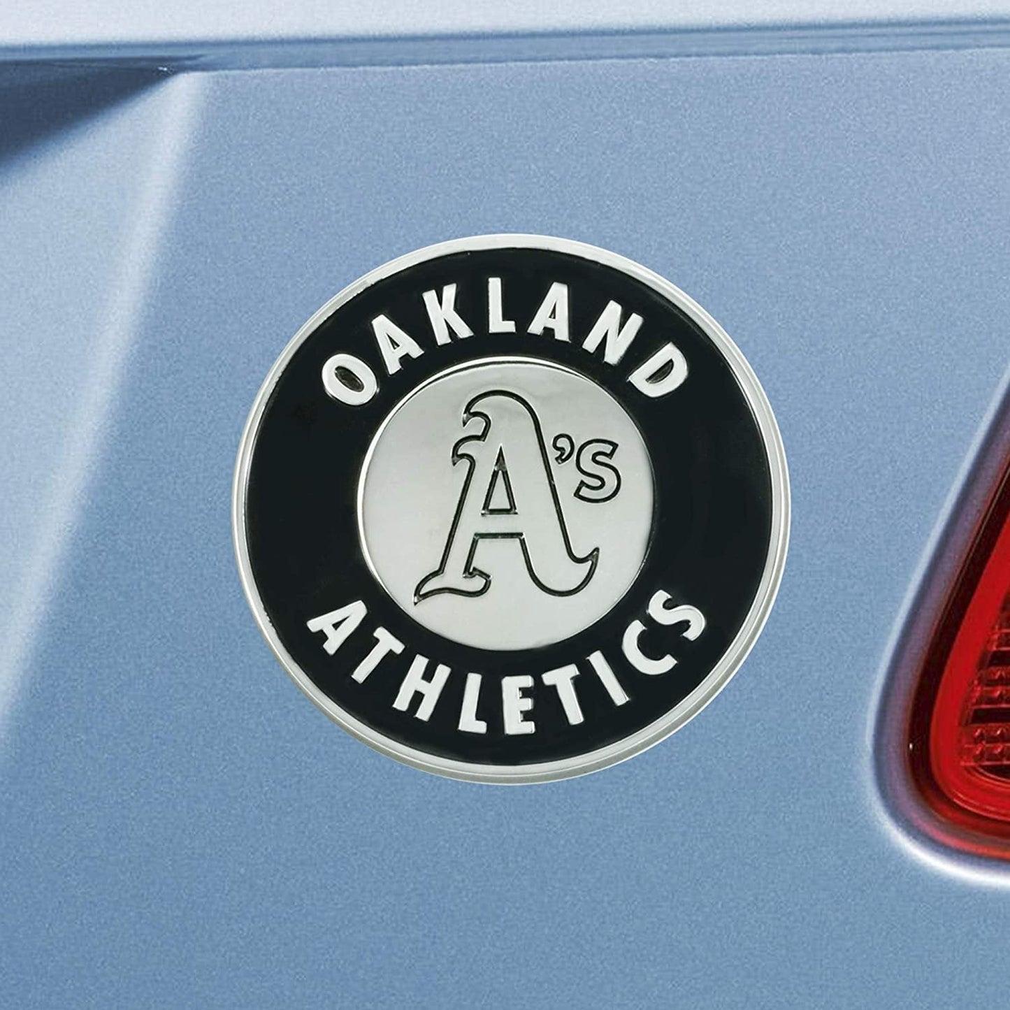 Oakland Athletics A's Solid Metal Chrome Auto Emblem Raised Decal