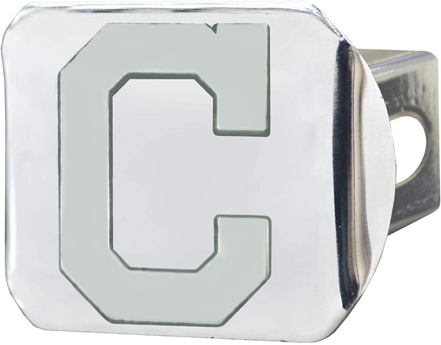 Cleveland Indians Guardians Hitch Cover Solid Metal with Raised Chrome Metal Emblem 2" Square Type III