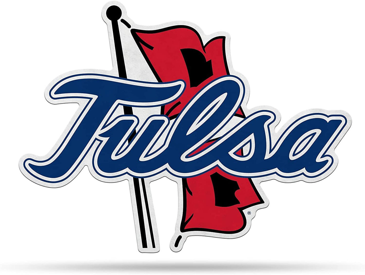 Tulsa Golden Hurricane Primary Logo Shape Cut Pennant, 18 Inch