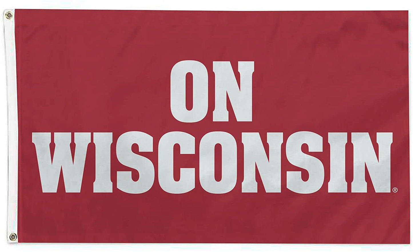 University of Wisconsin Badgers Flag Banner 3x5 Feet Metal Grommets Slogan Design