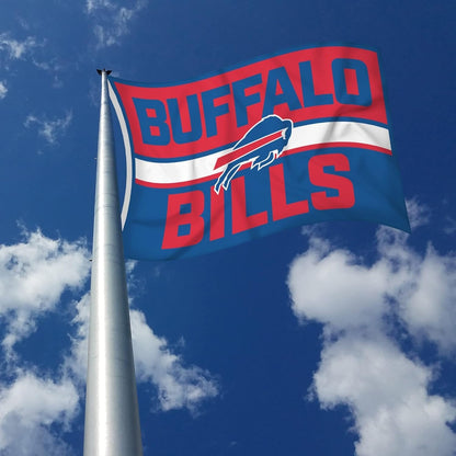 Buffalo Bills Premium 3x5 Foot Flag Banner, Bold Design, Metal Grommets, Outdoor Indoor Use, Single Sided