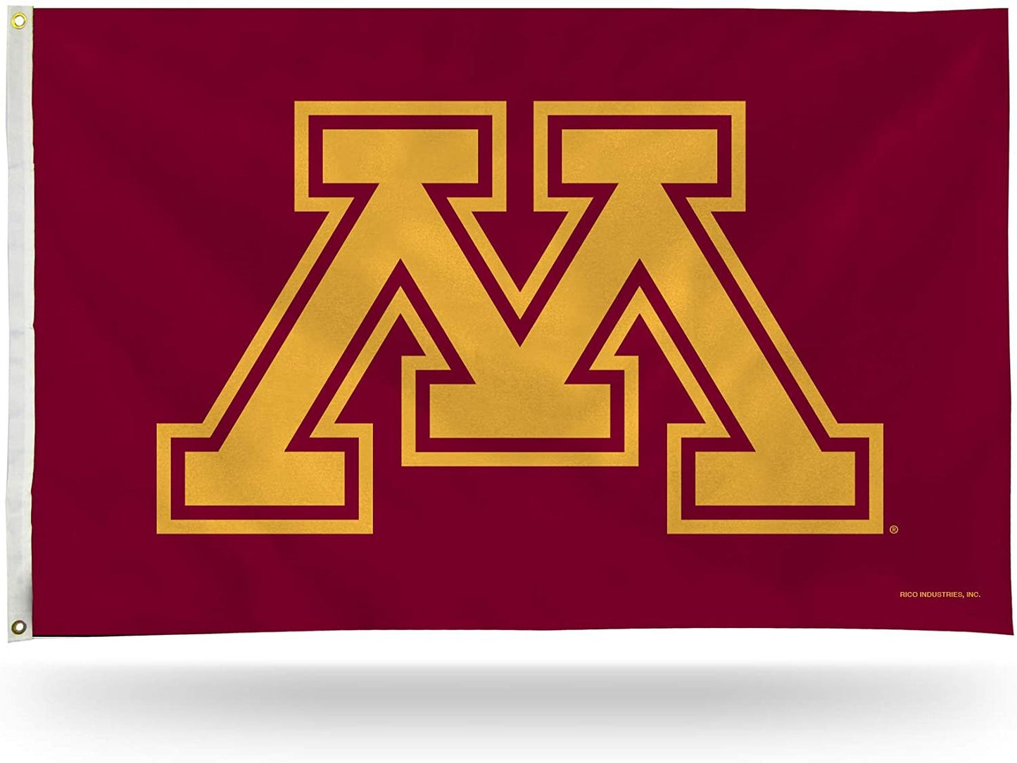 University of Minnesota Golden Gophers Premium 3x5 Feet Flag Banner, Logo Design, Metal Grommets, Outdoor Use, Single Sided