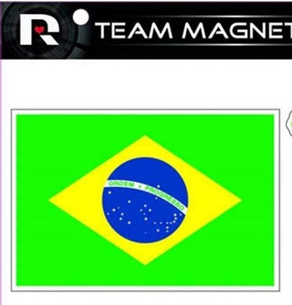 Brazil World Cup National Soccer Team Magnet Set, Die Cut, 8x11 Inch Sheet