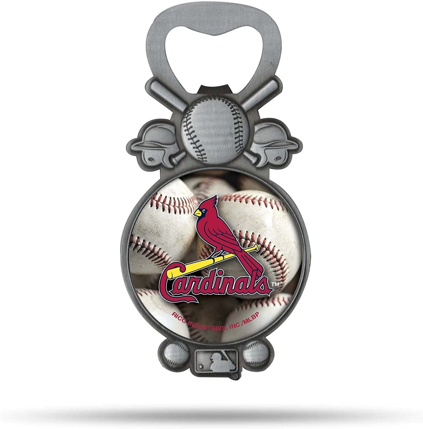 St Louis Cardinals Bottle Opener Magnet Metal Pewter