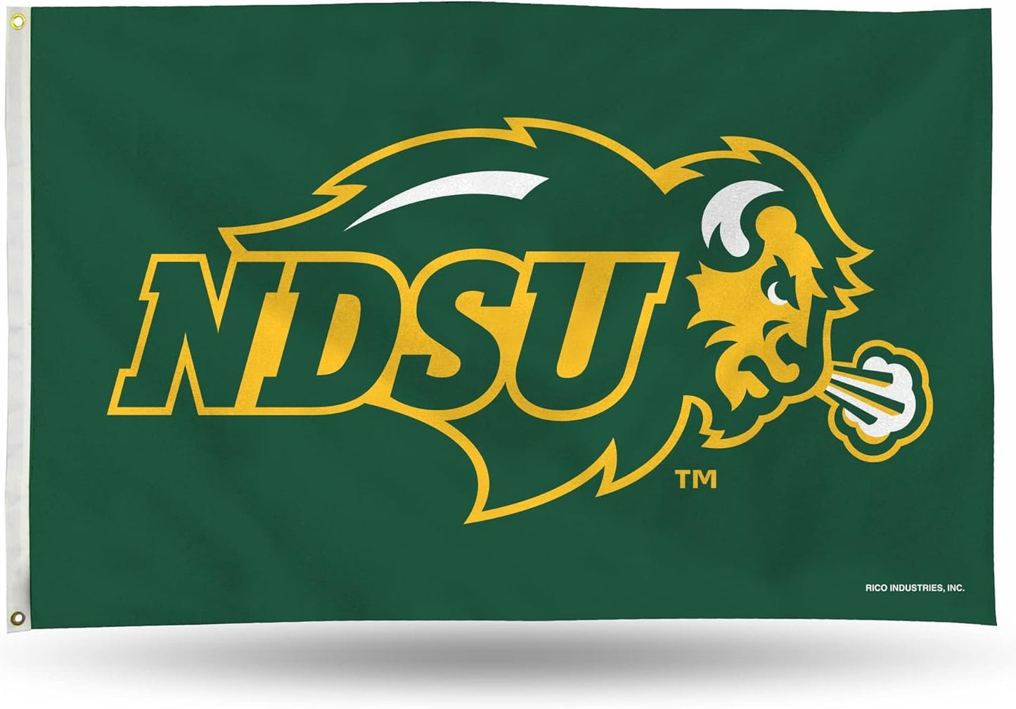 North Dakota State University Bison 3x5 Feet Flag Banner, Metal Grommets, Outdoor Indoor