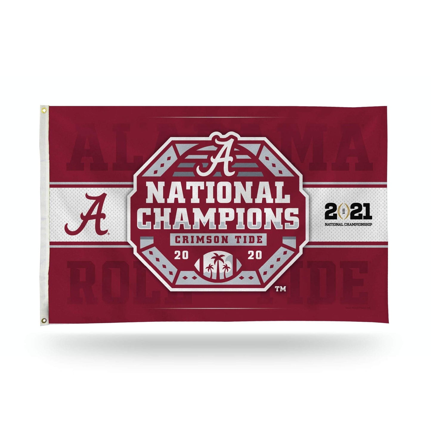 University of Alabama Crimson Tide 2020 National Champions Premium Flag Banner, 3x5 Feet, Retro Logo Design, Metal Grommets, Indoor Outdoor Display