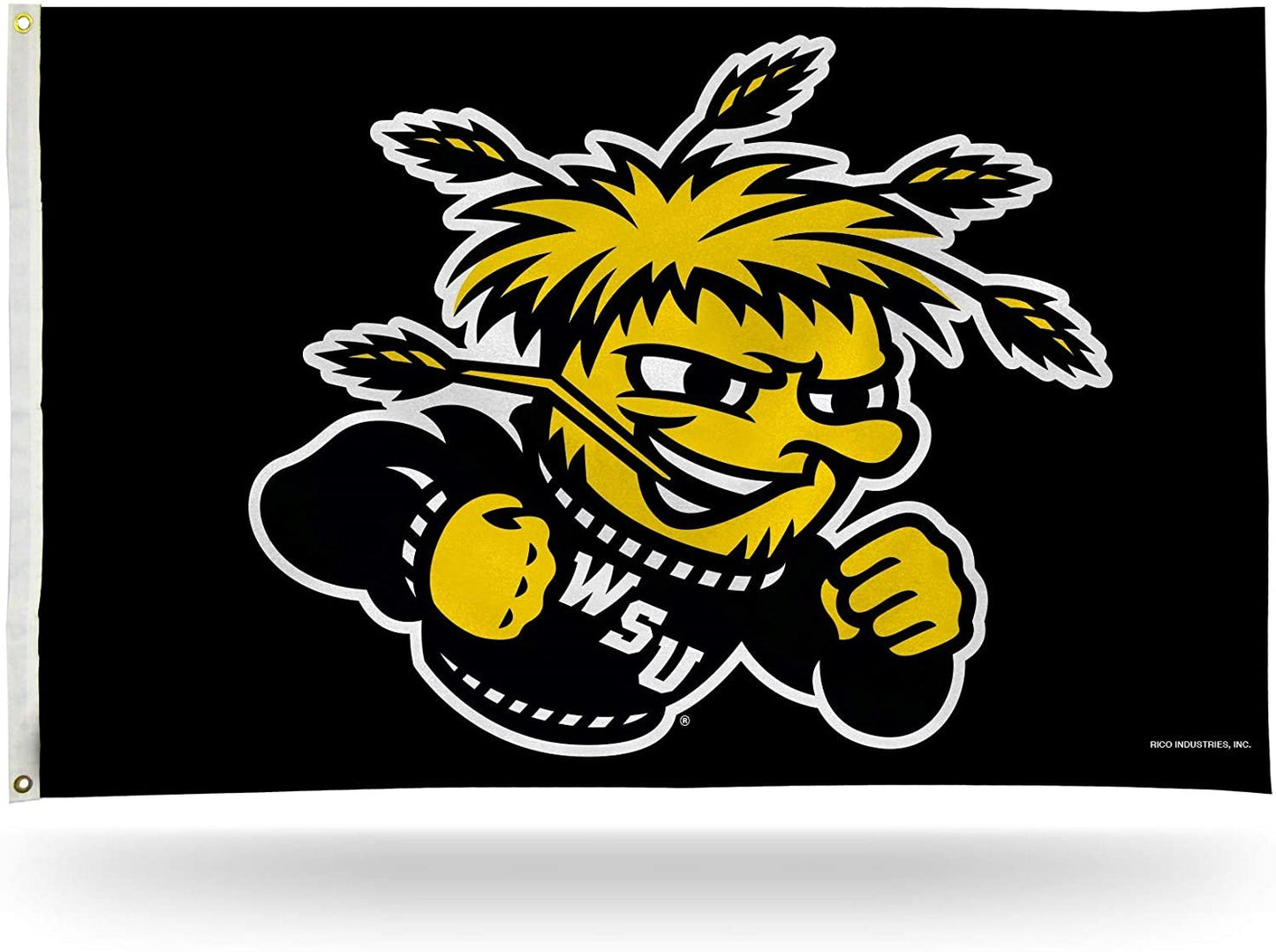 Wichita State Shockers 3-Foot by 5-Foot Single Sided Banner Flag with Grommets University of