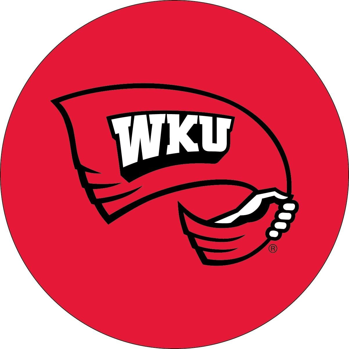 Western Kentucky Hilltoppers WKU RR 4" Round Vinyl DECAL Auto Home Window Glass University of