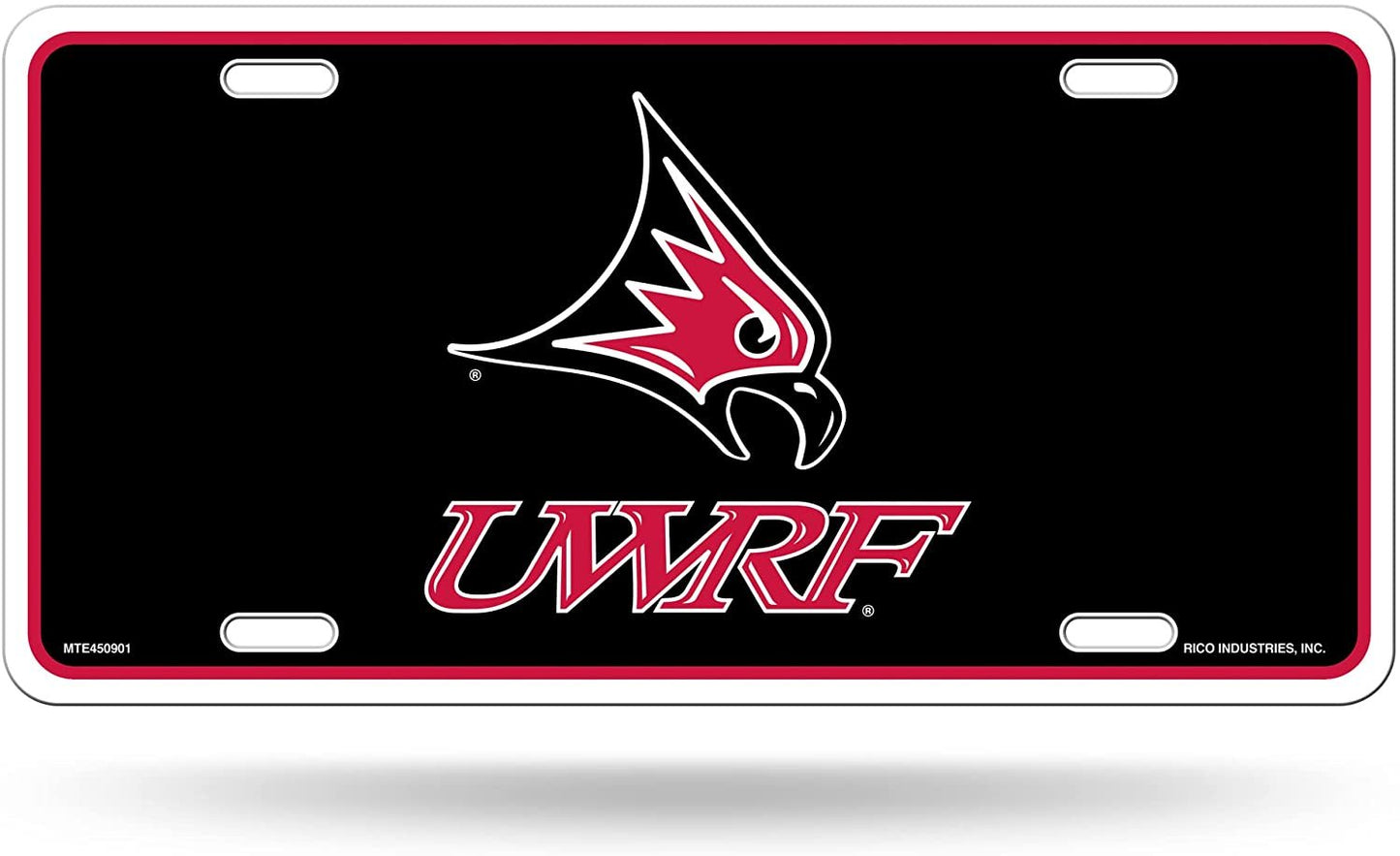 University of Wisconsin River Falls Falcons Metal Auto Tag License Plate, Logo Design, 6x12 Inch