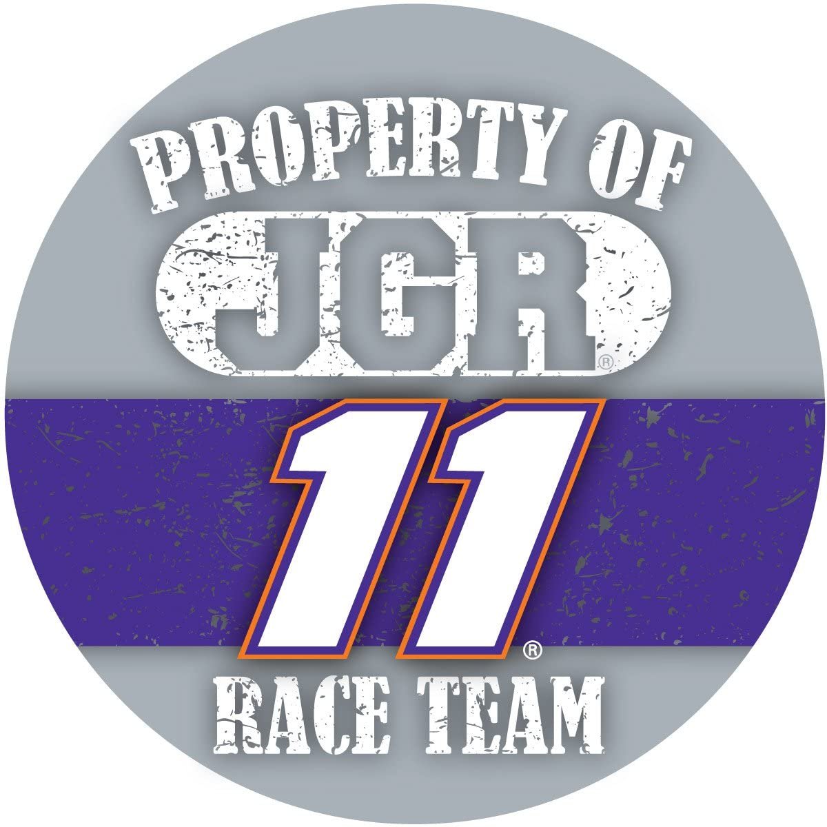NASCAR #11 Denny Hamlin 4" Round "Property Of" Race Team Magnet-New for 2016!