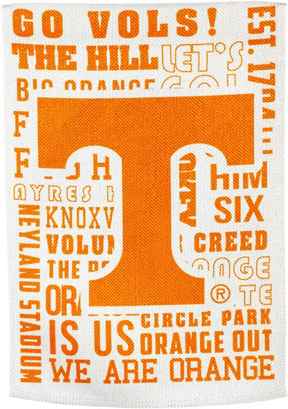 University of Tennessee Volunteers Premium Double Sided Banner Flag 28x44 Inch Fan Rules Design Indoor Outdoor