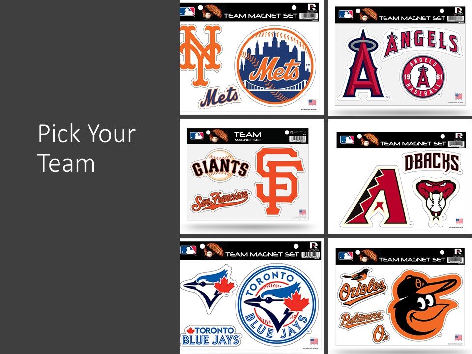 Minnesota Twins Team Magnet Set, Die Cut, 8.5x11 Inch, Heavy Duty for Home or Auto Use, Officially Licensed