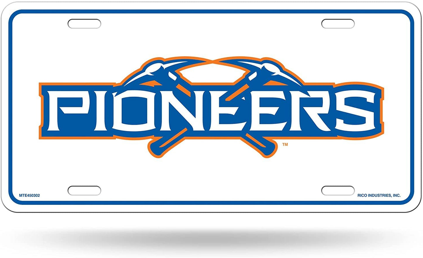 University of Wisconsin Platteville Pioneers Metal Auto Tag License Plate, Name Design, 6x12 Inch