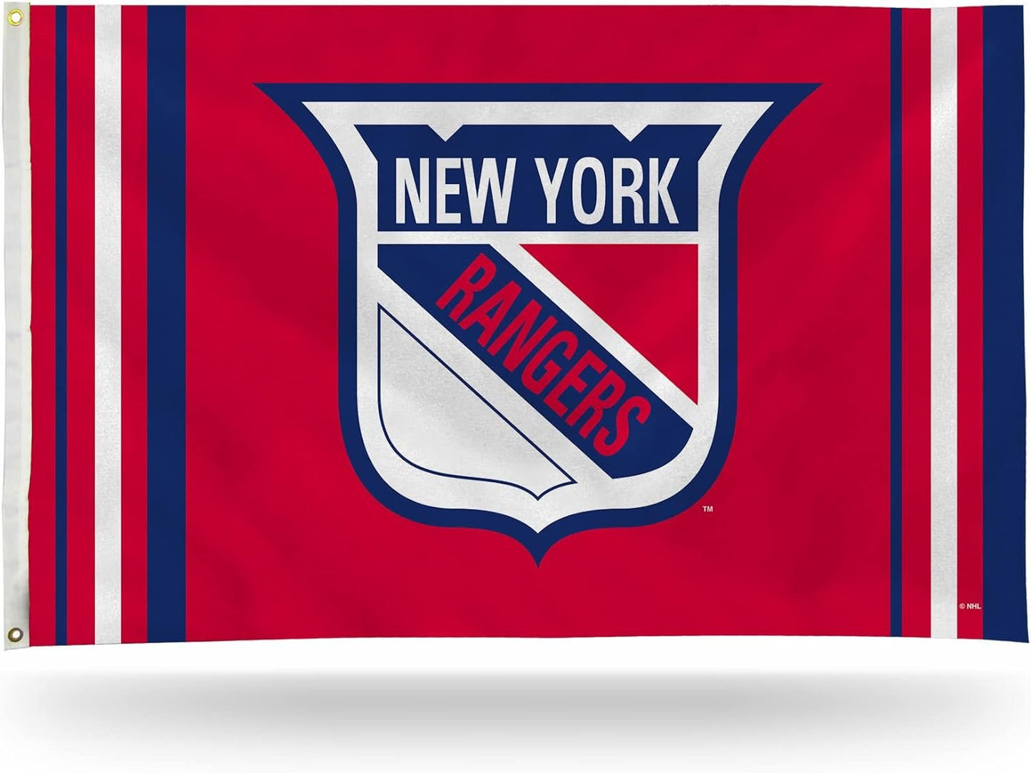 New York Rangers Premium Flag Banner, 3x5 Feet, Metal Grommets, Retro Logo, Indoor or Outdoor, Single Sided