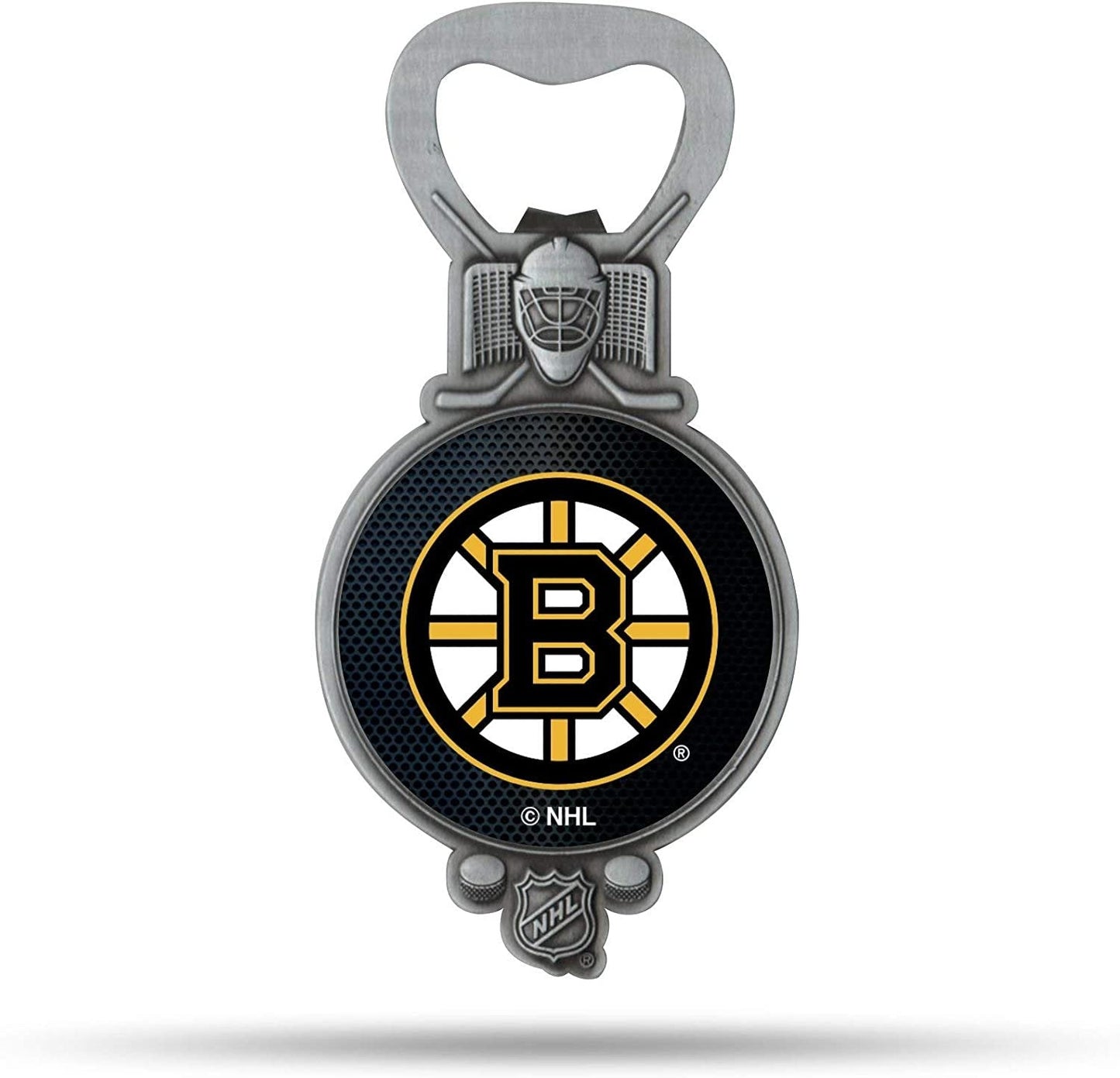 Boston Bruins Bottle Opener Magnet Pewter Metal Magnetic Party Starter Hockey