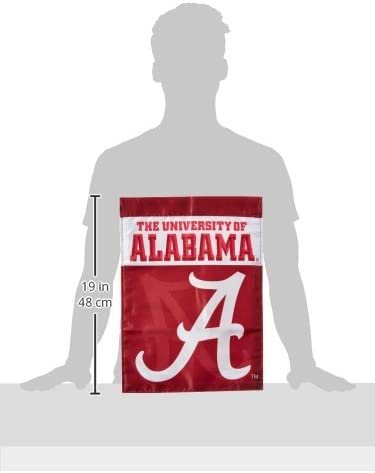 University of Alabama Crimson Tide Premium Garden Flag Banner, Double Sided, 13x18 Inch, Display Stand Sold Seperately