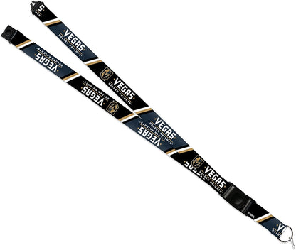 Vegas Golden Knights Lanyard Keychain Double Sided Breakaway Safety Design Adult 18 Inch