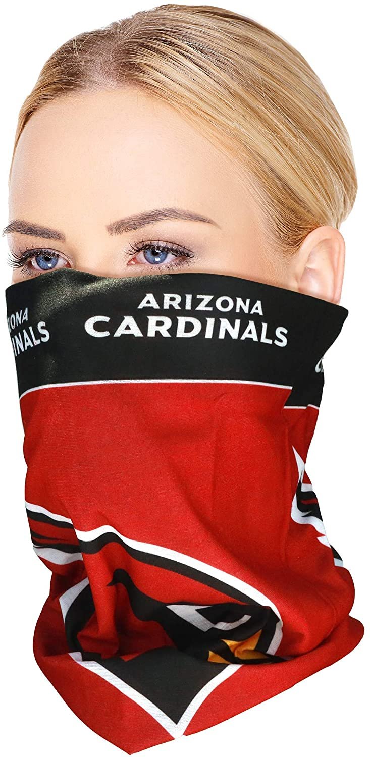 Arizona Cardinals Bandana Superdana, 10 Inch, Elastic Lightweight Scarf Bandana Neck Gaiter Beanie Headband Ninja