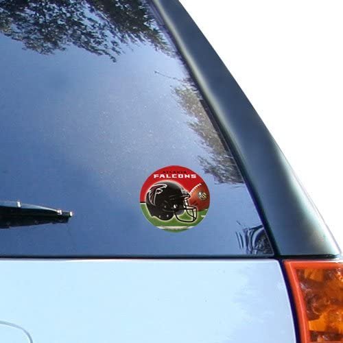 Atlanta Falcons 4 Inch Round Round Vinyl Decal Sticker, Full Adhesive Backing