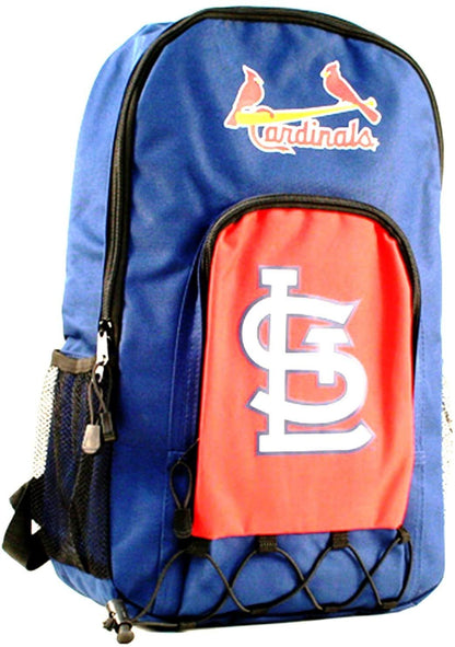 St. Louis Cardinals Premium Backpack heavy Duty Full Team Color Echo Bunge Style Padded Straps 14x6x6 Inches