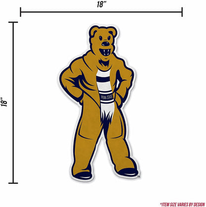 Penn State University Nittany Lions Soft Felt Pennant, Mascot Design, Shape Cut, 18 Inch, Easy To Hang