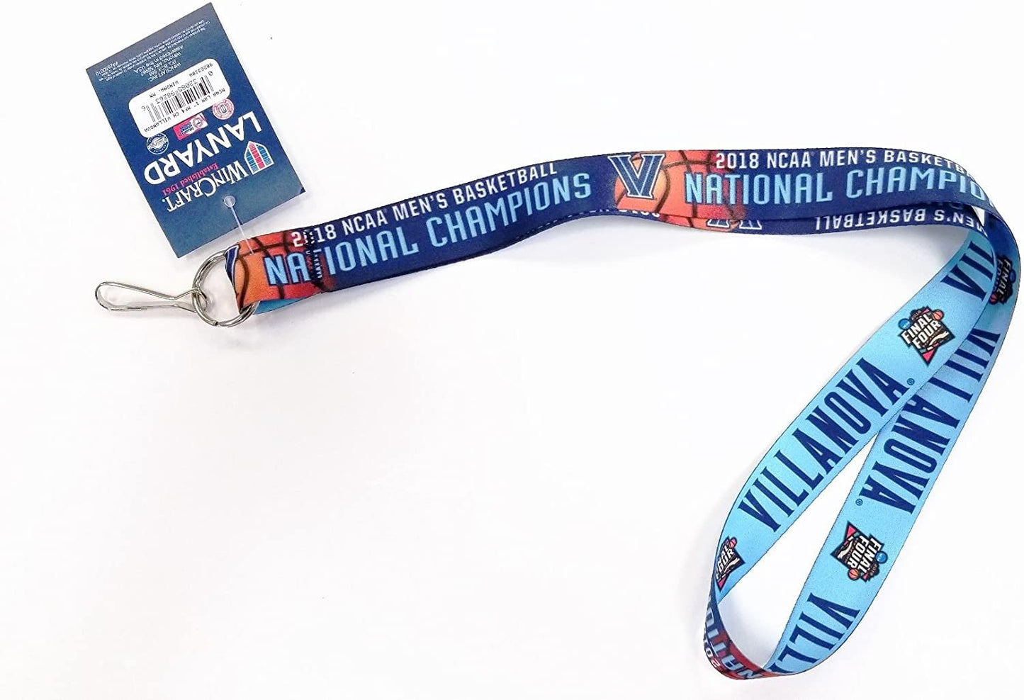 Villanova University Wildcats Premium 2-sided Lanyard Keychain, 2018 National Champions