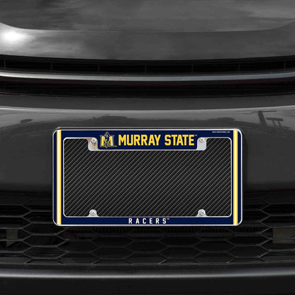 Murray State University Racers Metal License Plate Frame Chrome Tag Cover Alternate Design 6x12 Inch