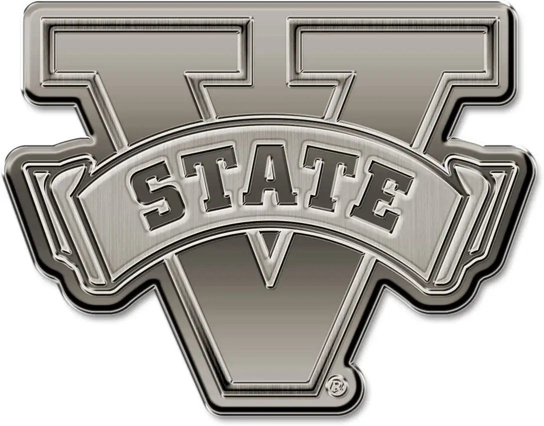 Valdosta State Blazers Solid Metal Auto Emblem Antique Nickel for Car/Truck/SUV