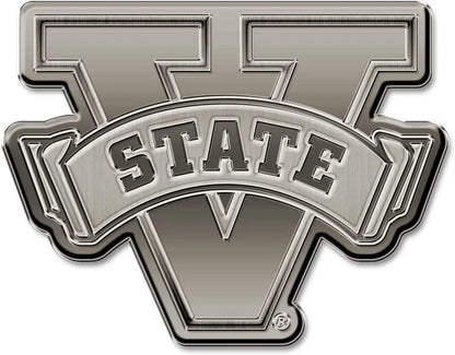 Valdosta State Blazers Solid Metal Auto Emblem Antique Nickel for Car/Truck/SUV