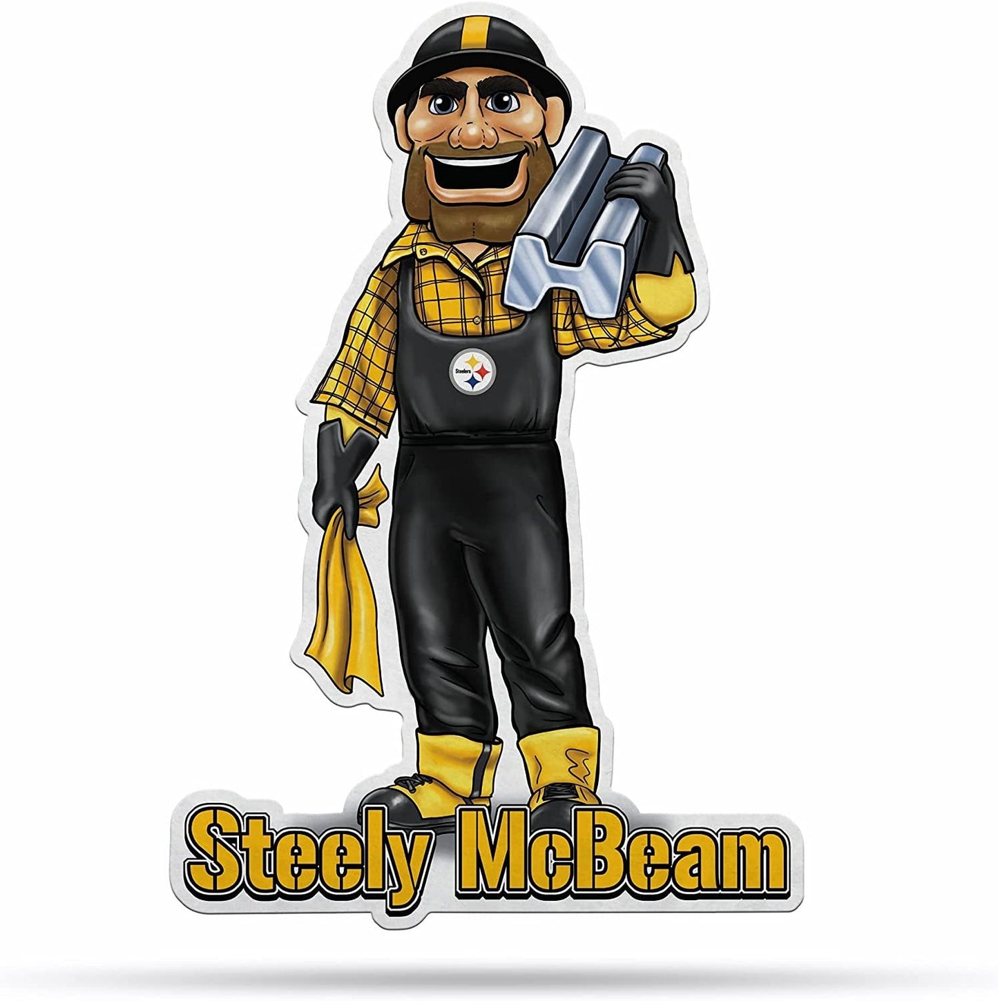Pittsburgh Steelers Pennant Mascot Logo 18 Inch Soft Felt