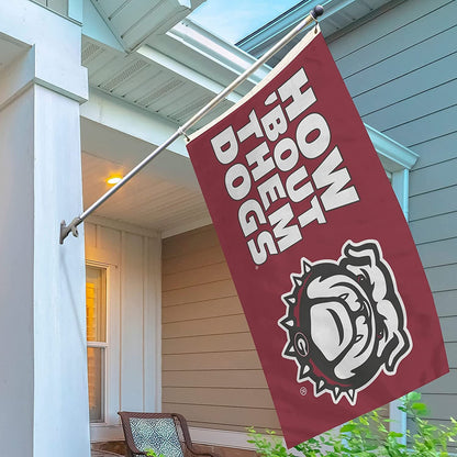 University of Georgia Bulldogs Flag Banner 3x5 Feet Metal Grommets Slogan Design