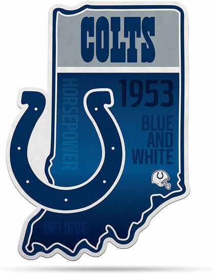 Indianapolis Colts Pennant State Shape 18 Inch Soft Felt