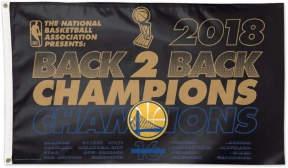 Golden State Warriors 2018 NBA Champions 3x5 Feet Flag Banner Metal Grommets