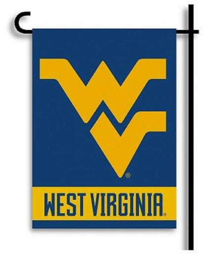 West Virginia University Mountaineers Premium Garden Flag Banner, Double Sided, 13x18 Inch, Display Stand Sold Seperately
