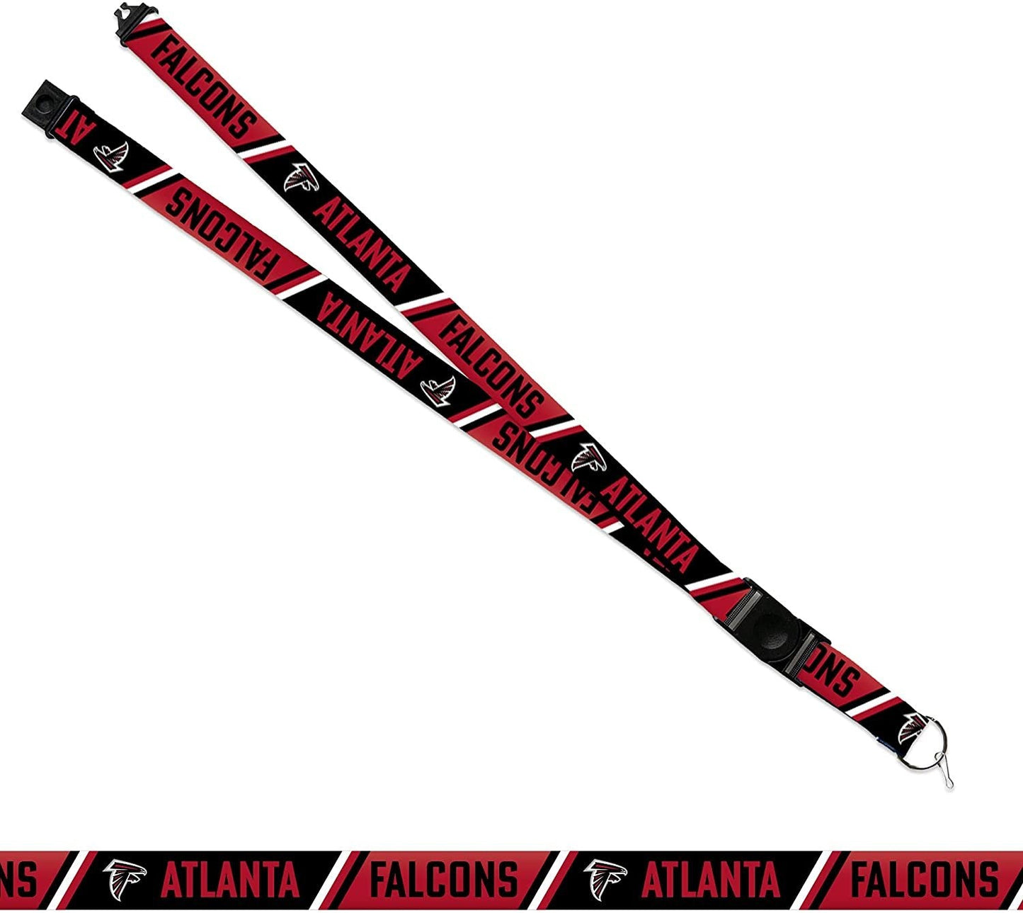 Atlanta Falcons Lanyard Keychain Double Sided Breakaway Safety Design Adult 18 Inch