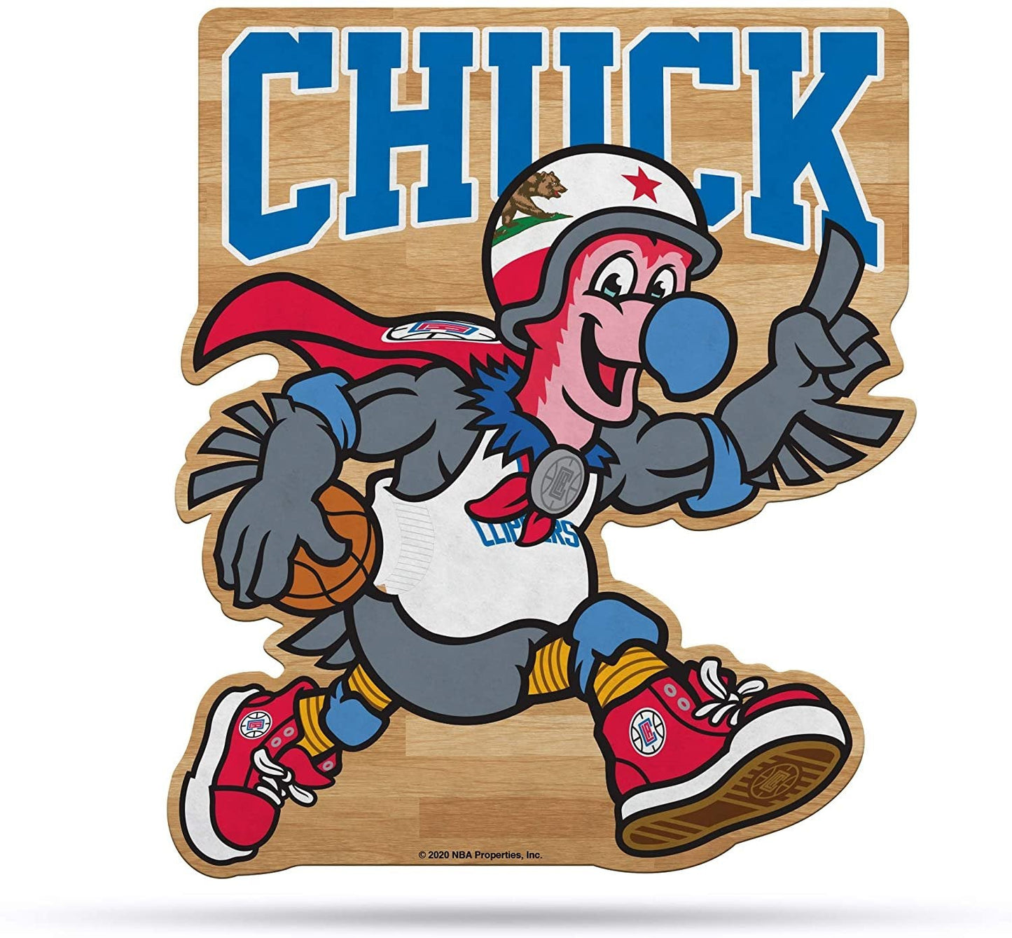 Los Angeles Clippers 18" Mascot Shape Pennant Soft Felt