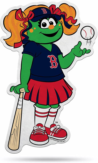 Boston Red Sox Soft Felt Pennant, Tessie Mascot Design, Shape Cut, 18 Inch, Easy To Hang