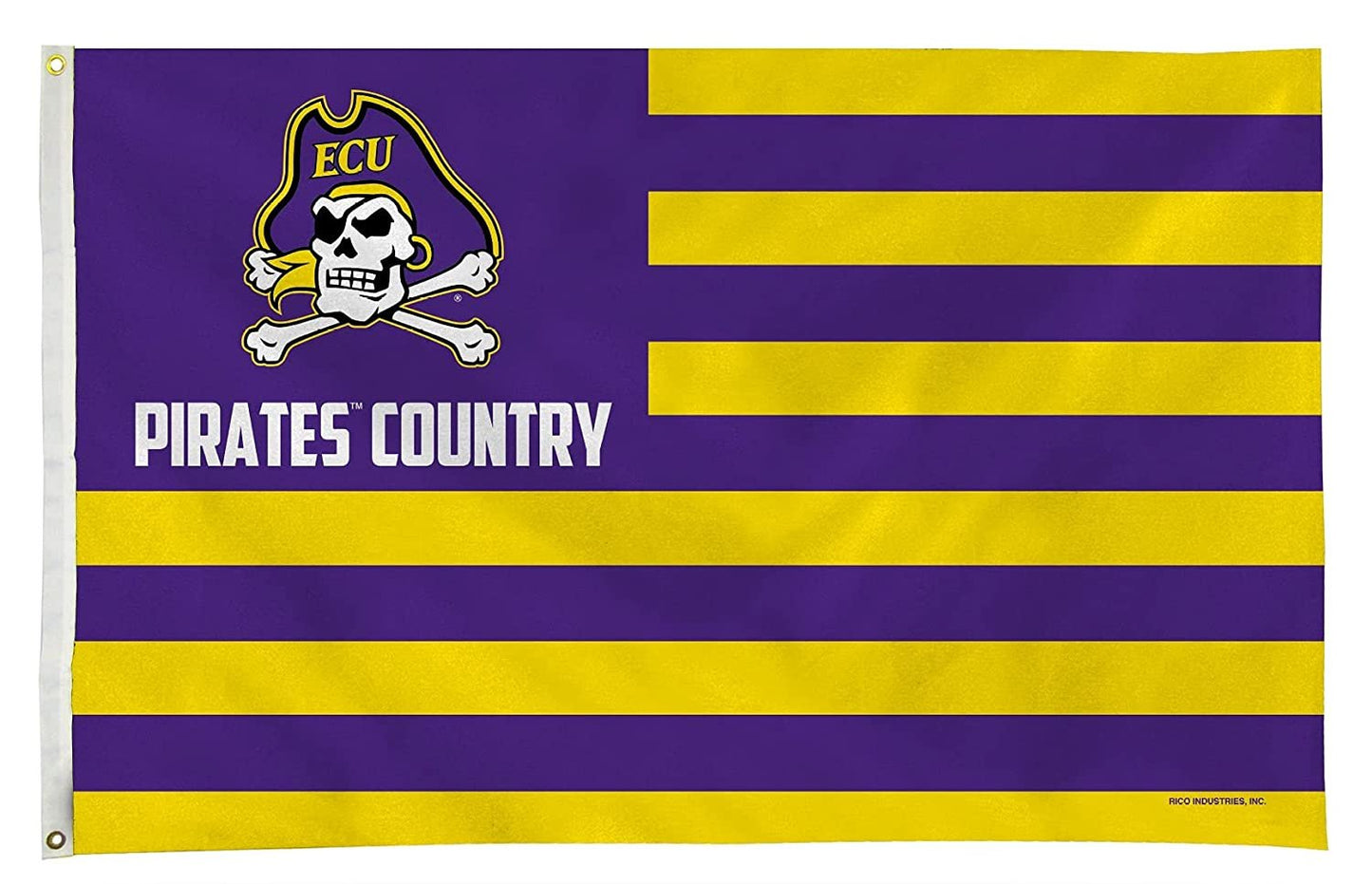 East Carolina University ECU Pirates Premium 3x5 Feet Flag Banner, Country Design, Metal Grommets, Outdoor Use, Single Sided