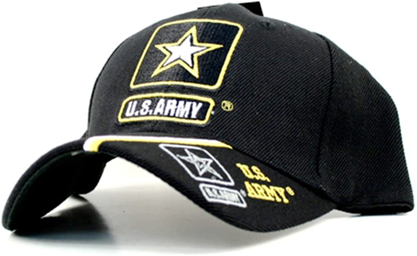 Army Split Bill Logo Premium Embroidered Baseball Cap Hat United States Military