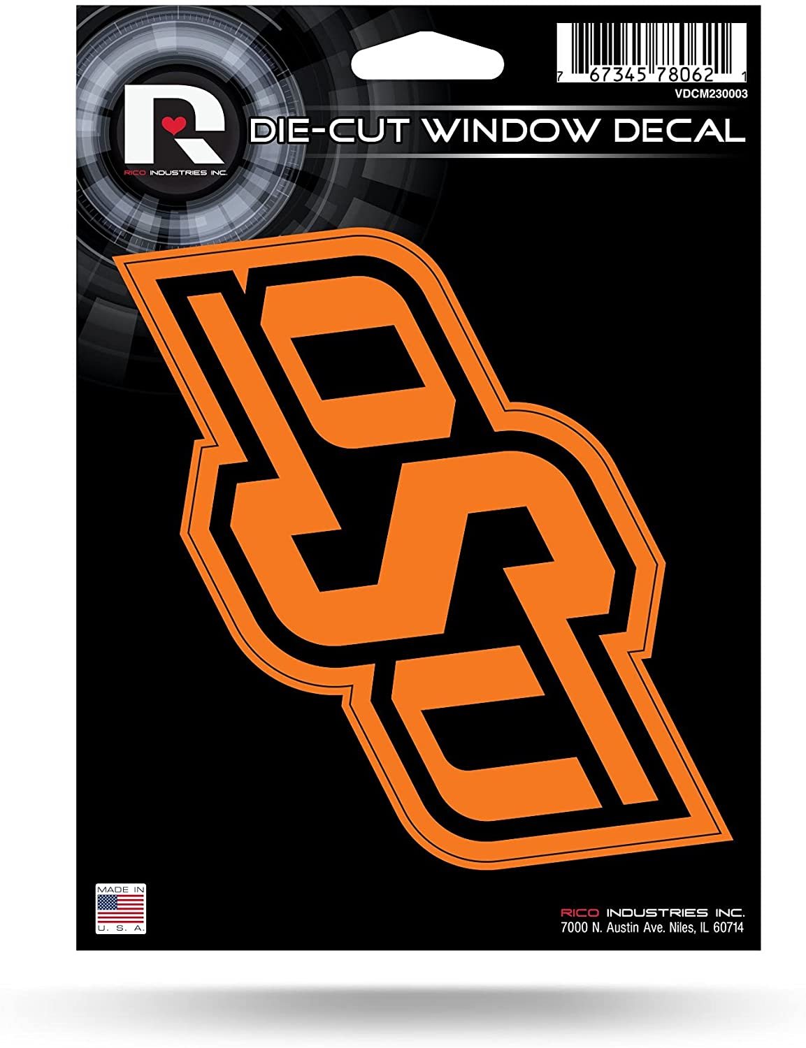 Oklahoma State University Cowboys 5 Inch Die Cut Flat Vinyl Decal Sticker Adhesive Backing