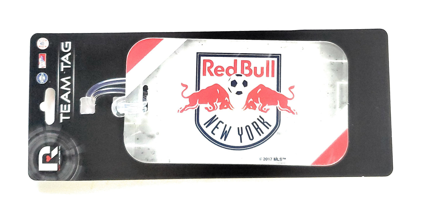 New York Red Bulls Luggage Bag Tag Identification Holder MLS Soccer