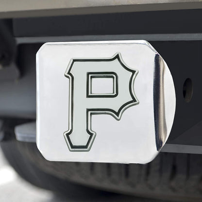 Pittsburgh Pirates Hitch Cover Solid Metal with Raised Chrome Metal Emblem 2" Square Type III