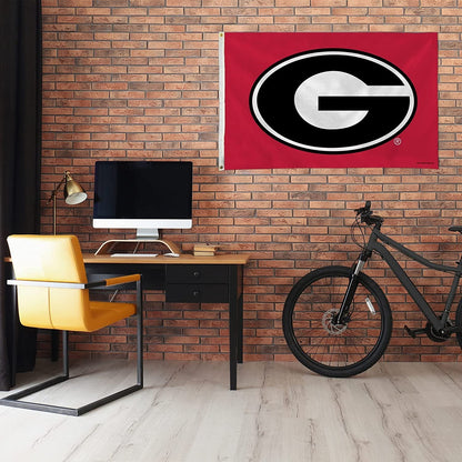 University of Georgia Bulldogs 3x5 Foot Flag Banner Metal Grommets Indoor Outdoor