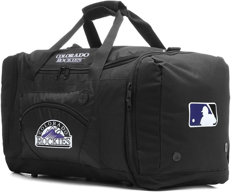 Colorado Rockies Premium Duffel Bag, Roadblock Design, Embroidered Logo, 20 Inch