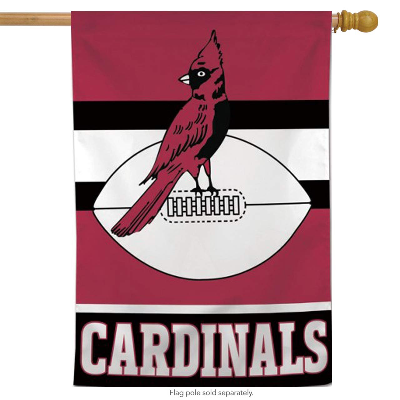 Arizona Cardinals Premium Banner House Flag, Retro Design, Outdoor Use, 28x40 Inch