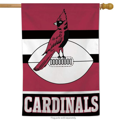 Arizona Cardinals Premium Banner House Flag, Retro Design, Outdoor Use, 28x40 Inch